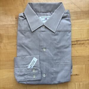 Vintage 50s 60s Deadstock Fruit Of The Loom Bottom Down Collared M LONG SLEEVE